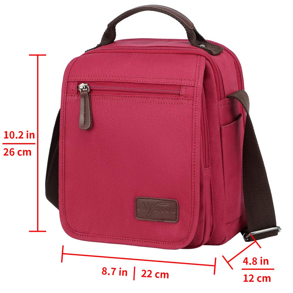 mygreen Small Crossbody Bag Handbags Purse with Adjustable Should Strap for Women Cell Phone Pouch Burgundy