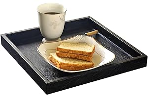 12 x 12 Inches Leather Oversized Service Tray