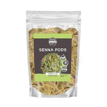Birch & Meadow 8oz of Senna Pods Whole, Herbal Tea, Mild Bitter Taste