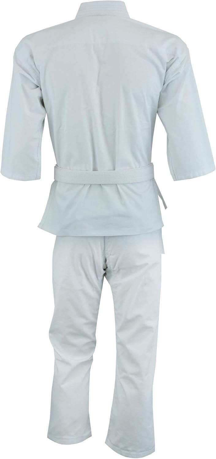 Ultimate - Middle Weight Karate Uniform Gi for Kids Adults Unisex - Complete Set with Free White Belt - Image 3