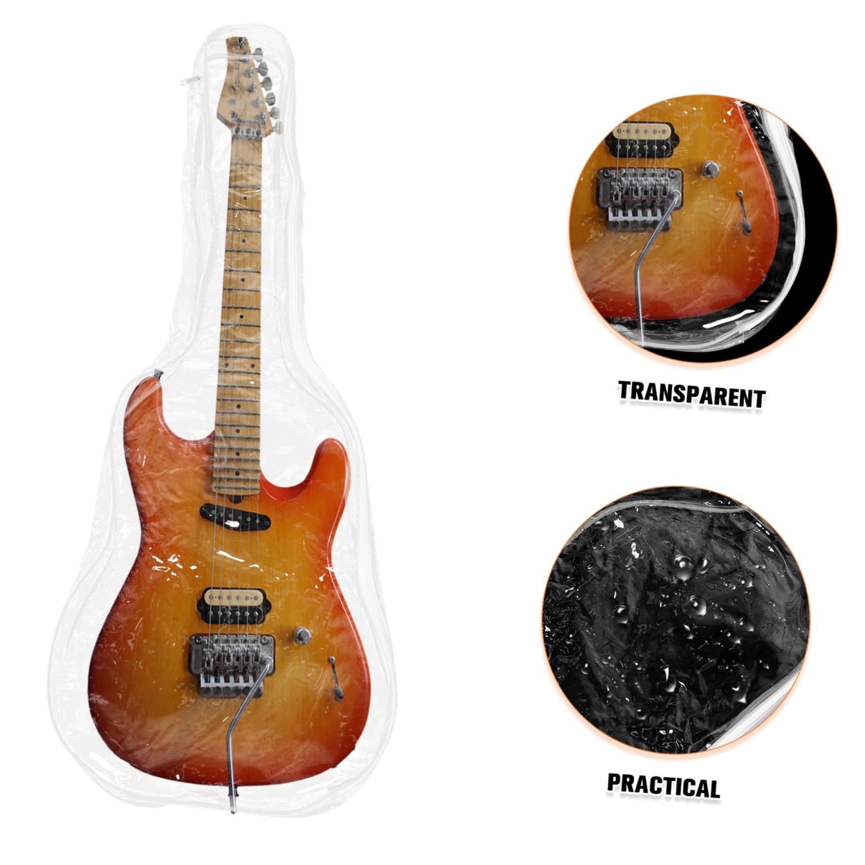 Transparente Funda Protección PVC de Ligera, Guitarra Eléctrica