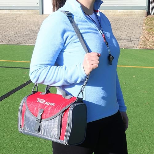 Miniatura 7 de 24/7 First Aid Kit de primeros auxilios para entrenadores, botiquín de primeros auxilios deportivos para entrenadores de baloncesto, béisbol,