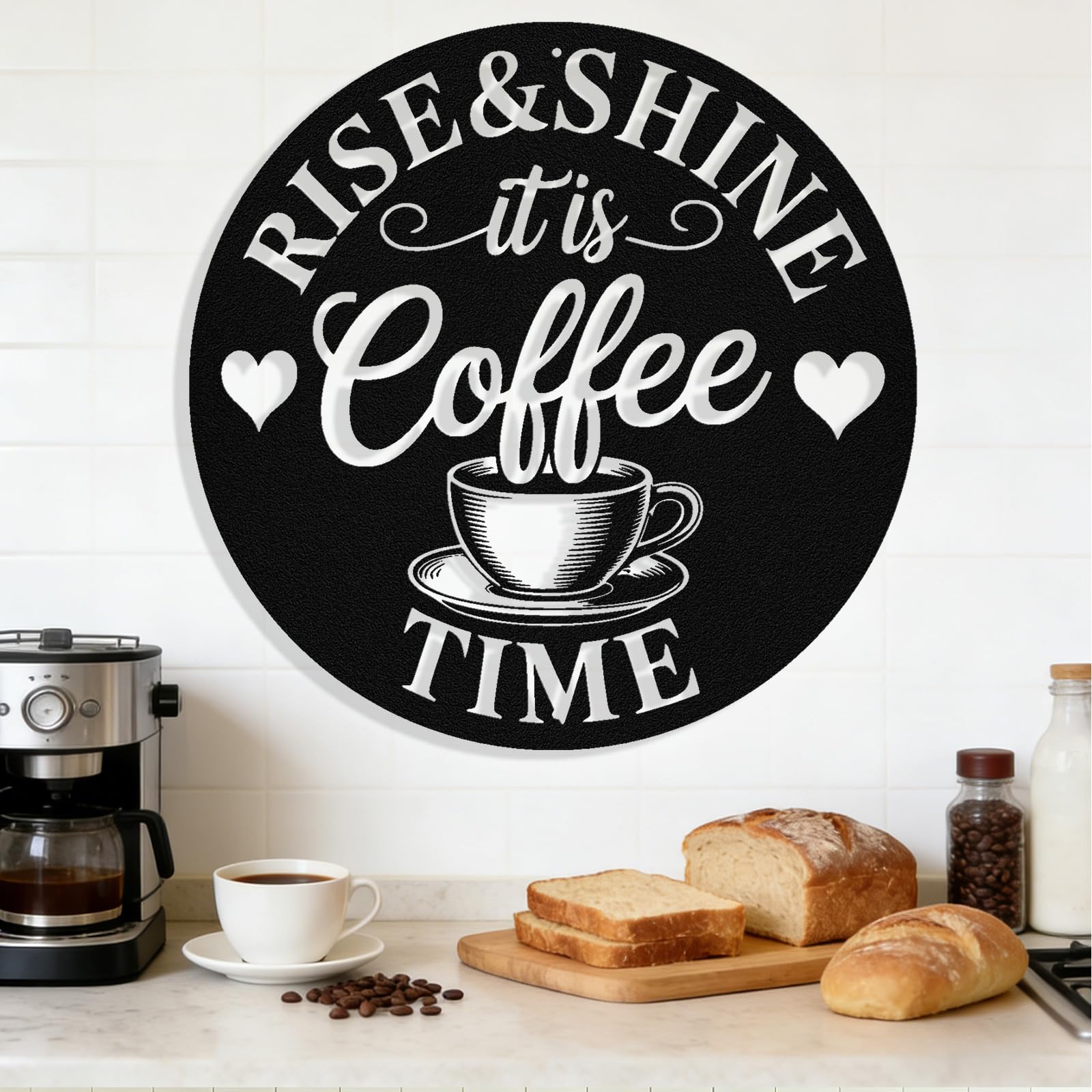Personalized Coffee Metal Sign, Custom Coffee Bar Signs, Custom Name Signs for Cafe Station, Coffee Wall Art Decor for Kitchen, Cafe Shop Decor, Cafe Lover Gift