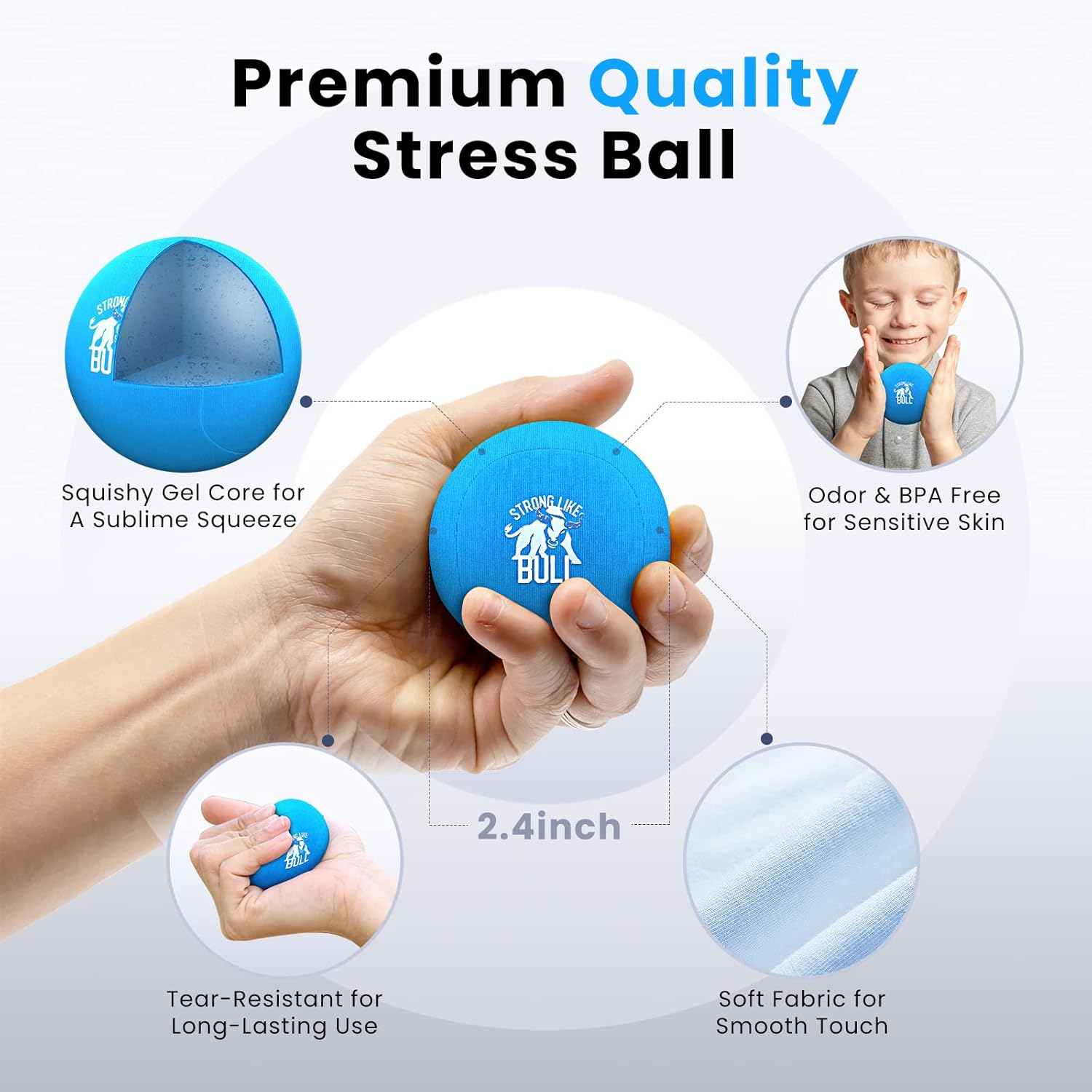 Buy BOB AND BRAD Hand Exercise Balls, Stress Balls for Adults, Tri