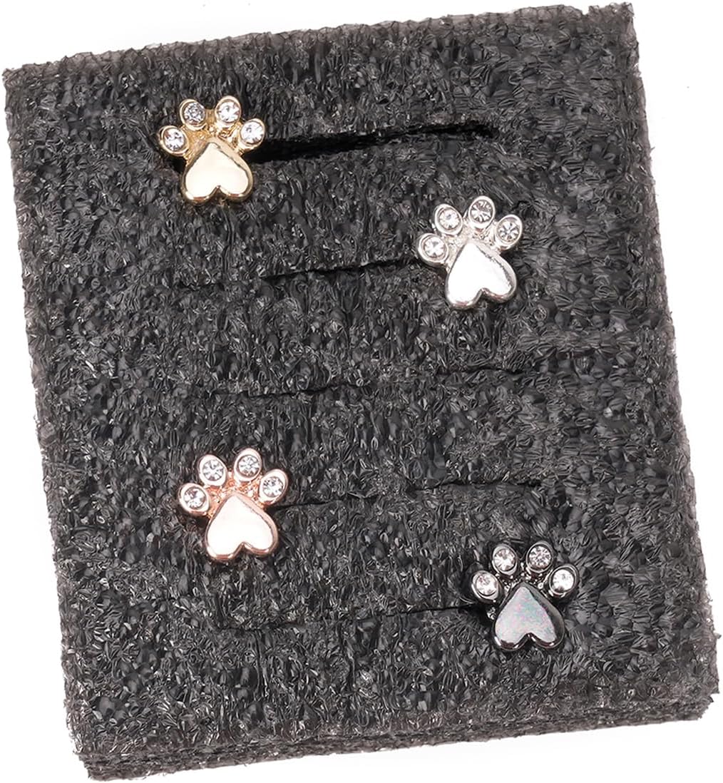 4/5 Pcs Charms Watch Strap Decoration, Dog Paw Print, Butterfly, Bow, and Heart Design Decorative Nail, Compatible with iWatch 38-49mm Series, for iWatch Series 10 9 8 7 6 5 4 3 2 1, No Band