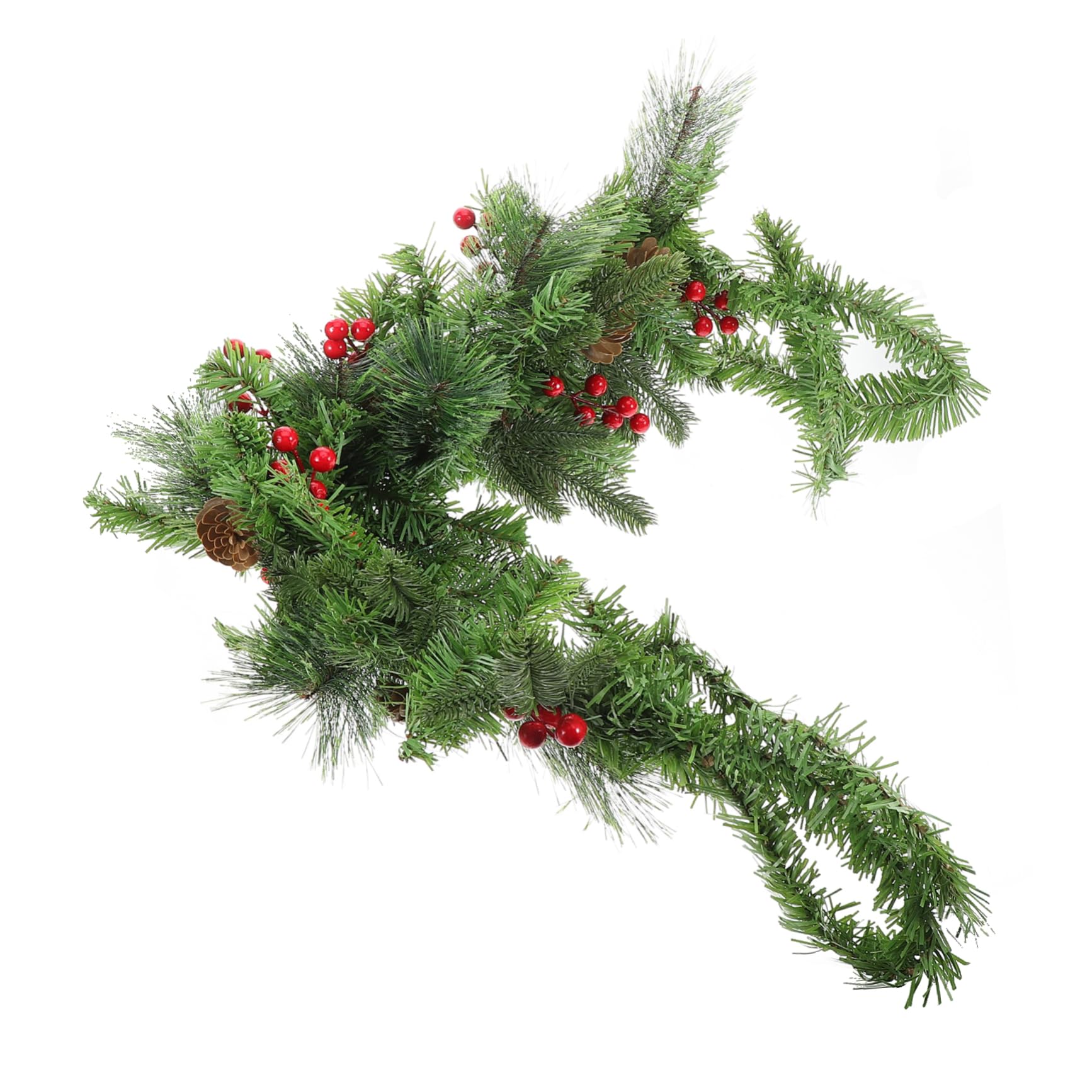 Zerodeko Led Lighted Hanging Swag for Outdoor Decor Festive Weather-Resistant Garland with Design for Porch Mailbox Garden Display