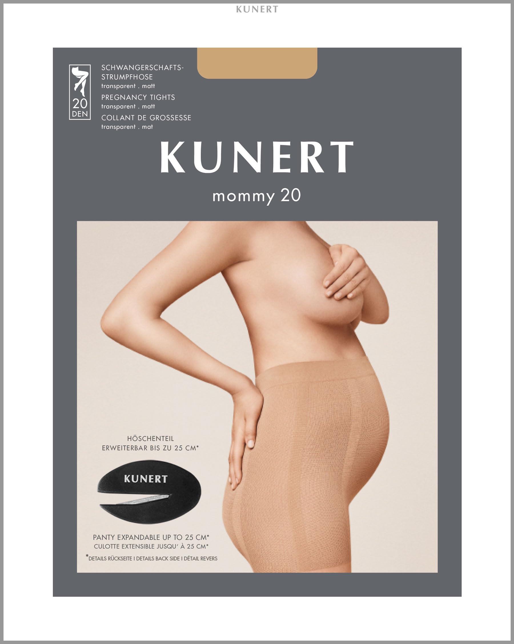 KUNERT rajstopy ciążowe damskie, CASHMERE, 44-46