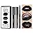 QiBest 3-in-1 Black Lipstick Set for Halloween & Goth Makeup, Matte Liquid Lipstick + Lip Gloss + Gel Lip Liner Pencil Lip Kit for 24 Hours Long Lasting & Waterproof Gothic Lip Makeup (Black Magic)