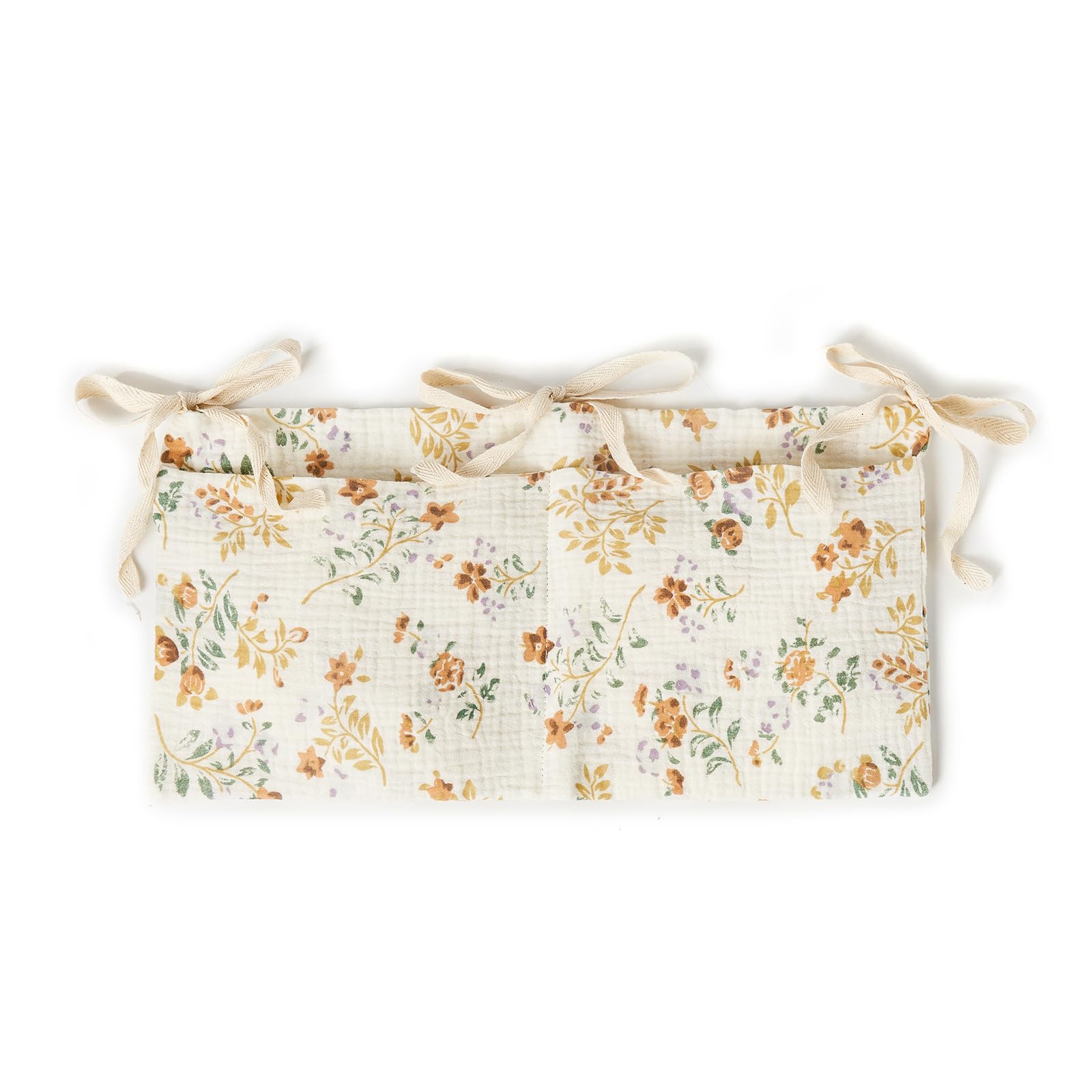 Kalttoy Flowers Upgrades Hangings Storage Bag For Baby Efficient Storage Solution Pockets Organize Diapers & Toy Teetehrs Baby Bedside Hangings Bag