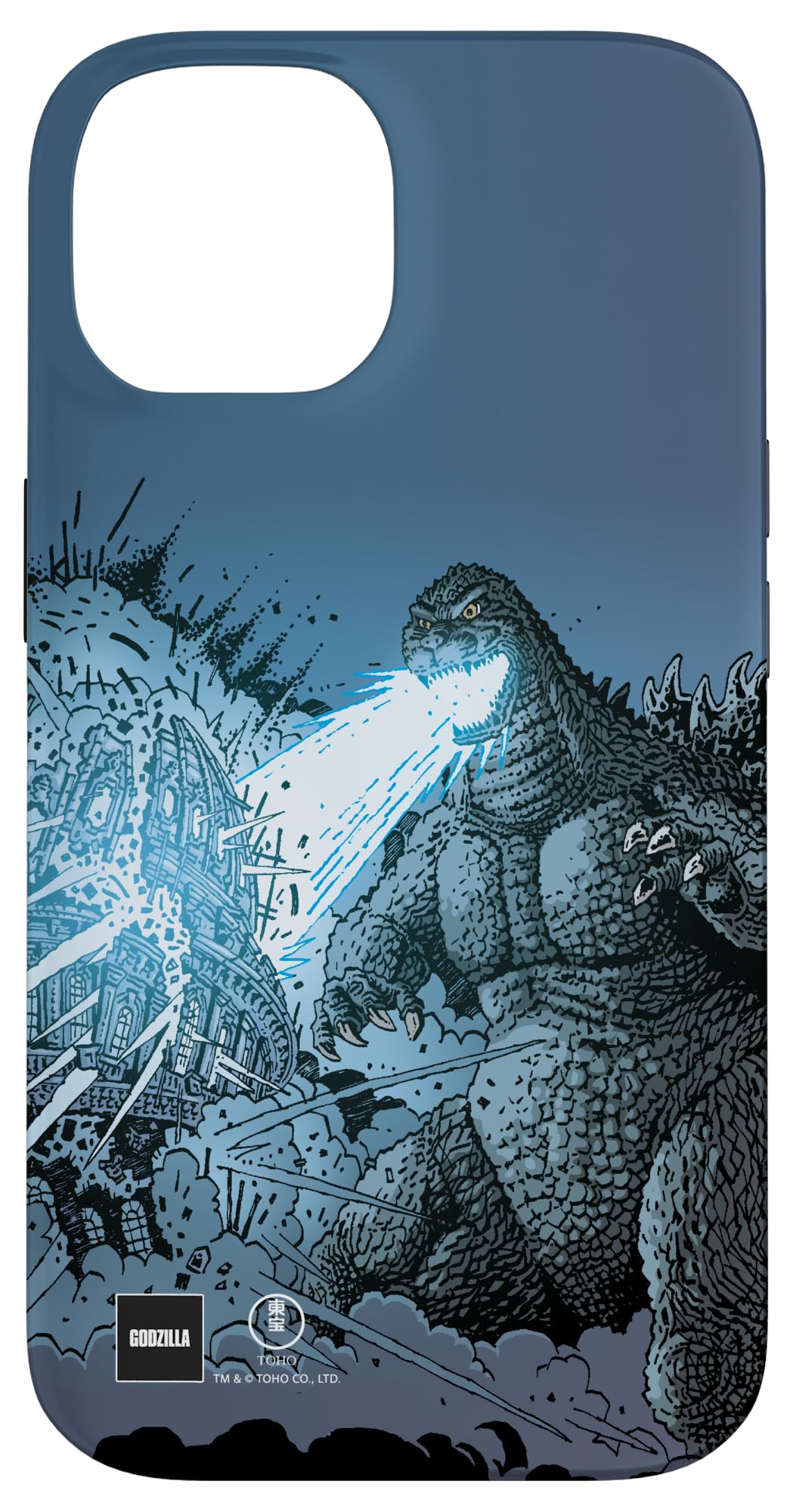 Godzilla Comic Art Heat Ray Attack Case for iPhone 14