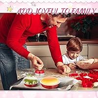 Vista 7 de Meanplan Paquete de 30 moldes de aluminio en forma de corazón de 9 onzas, 3.4 y 1.86 onzas, molde de aluminio desechable para pasteles de San