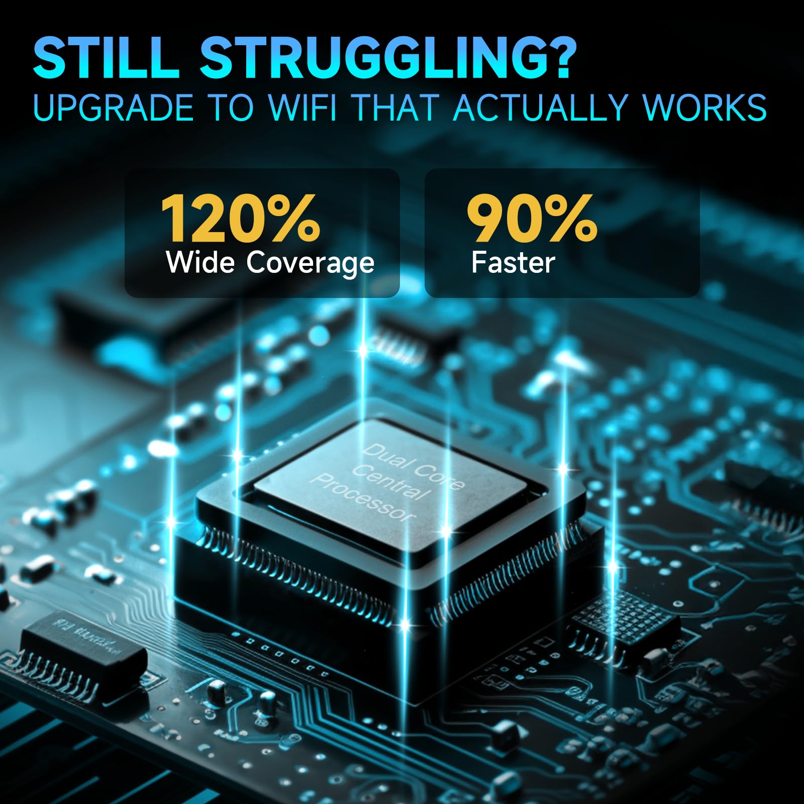 WiFi Extender, 2026 Strongest WiFi Extender Signal Booster, Whole Home Internet Repeater Covers up to 15,000 sq.ft and 50 Devices, Easy Setup | Banish WiFi Dead Zones - 4