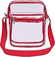Vista 1 de USPECLARE Bolso bandolera transparente para estadio, aprobado para hombres y mujeres, bolsa cruzada transparente