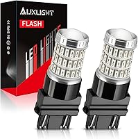 Vista 9 de AUXLIGHT Bombillas LED estroboscópicas y traseras de freno 1156 7506, color rojo, 320 % más brillante, 1141 1003 BA15S 1156A, bombillas LED