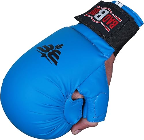 Miniatura 2 de Guantes profesionales de entrenamiento de karate WKF  Guantes de karate con cierre elástico para el pulgargancho y bucle  Tamaño premium