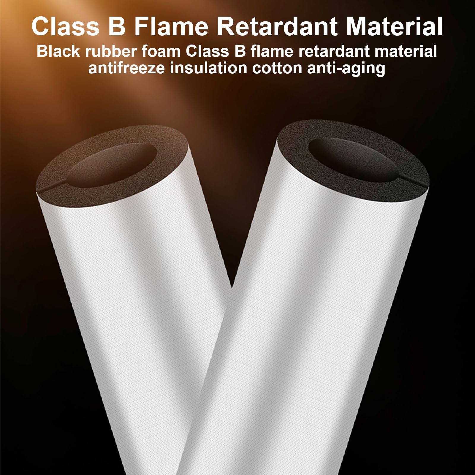 Tubo De Espuma Aislante For Tuberías, Tubo Aislante De Caucho, Envoltura De Conducto Precortada Con Papel De Aluminio, For Exteriores, Agua Fría Y Caliente, Preservación Del Calor(114mmx50mmx100cm)