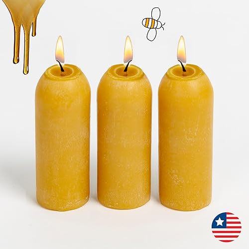 Miniatura 9 de UCO Velas de cera de abeja natural de 12 horas - Linterna de velas