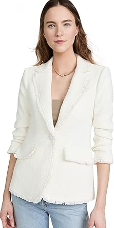Cinq à Sept Boucle Khloe Cropped Blazer Investment-Tier Quiet Luxury, 3 Colorways