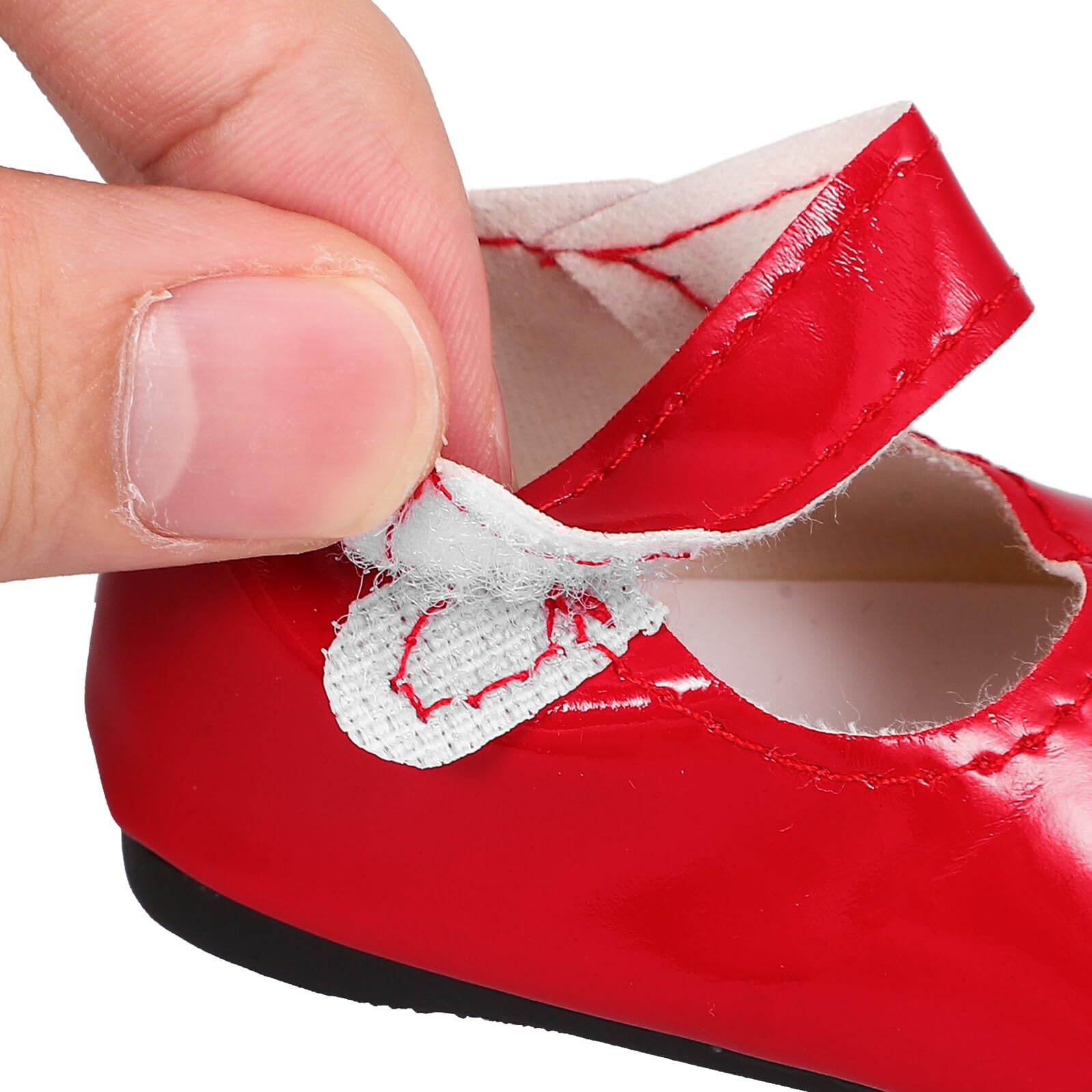 Scarpe per Bambole Rosse in Pu Design Miniatura che Migliorano L'aspetto della Bambola, per Occasioni Speciali e Compleanni