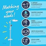 GROHE Vitalio Joy 310 - Cool Touch Thermostatic Mixer Shower Set (Water Saving Technology, Rain, Soap Tray, 110 mm 3 Spray Hand, Silicone Nozzles, Hose 1.75 m), Chrome, 26401001 - 4