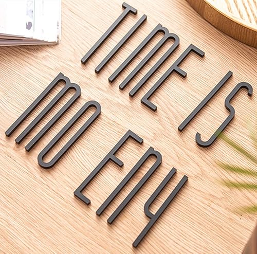 Miniatura 9 de PFLife Números de puerta para casaapartamento, buzón de 4 pulgadas, letras autoadhesivas negras (7, estilo A)