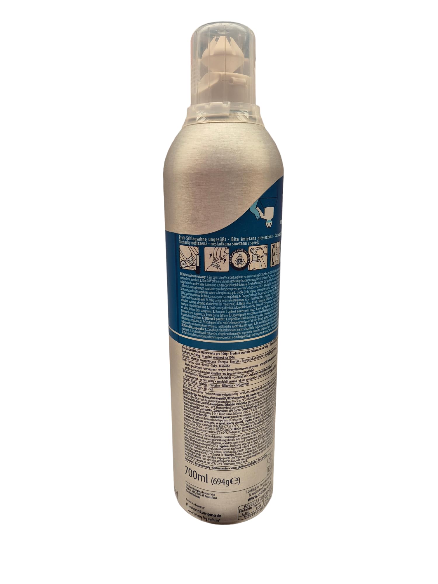 minafood-Set: 3 xDebic Profi-Schlagsahne ungesüßt, 700 ml