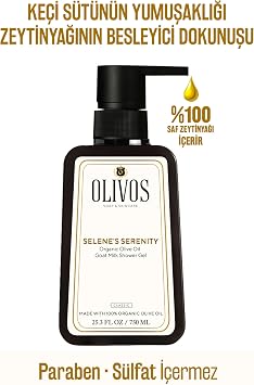 Olivos Natural Olive Oil Shower Gel - Goat Milk Softness, Moisturizing and Nourishing, Ideal for Sensitive Skin, 750ml | Intensive Moisturizing and Smooth Skin (1X750ML, Goat Milk)