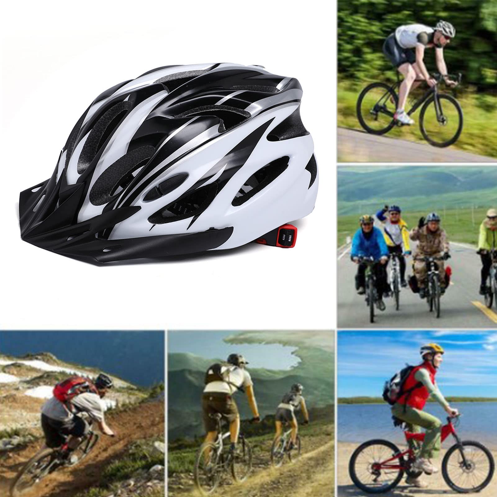 EPS PC Kask Rowerowy, Ochrona Głowy Kask Ochronny dla Dorosłych Górski Kask Rowerowy Akcesoria do Jazdy na Rowerze dla Kobiet Mężczyzn
