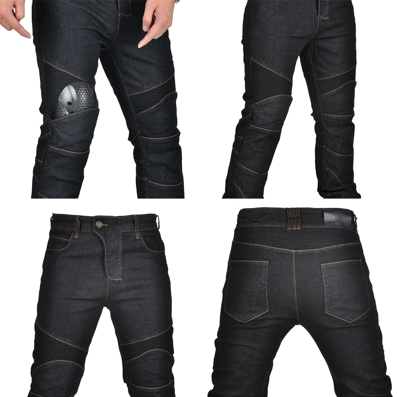 Rider Motorradhose Herren Jeans Textil Motorrad Hose mit Protektoren 4 X Schutzausrüstung