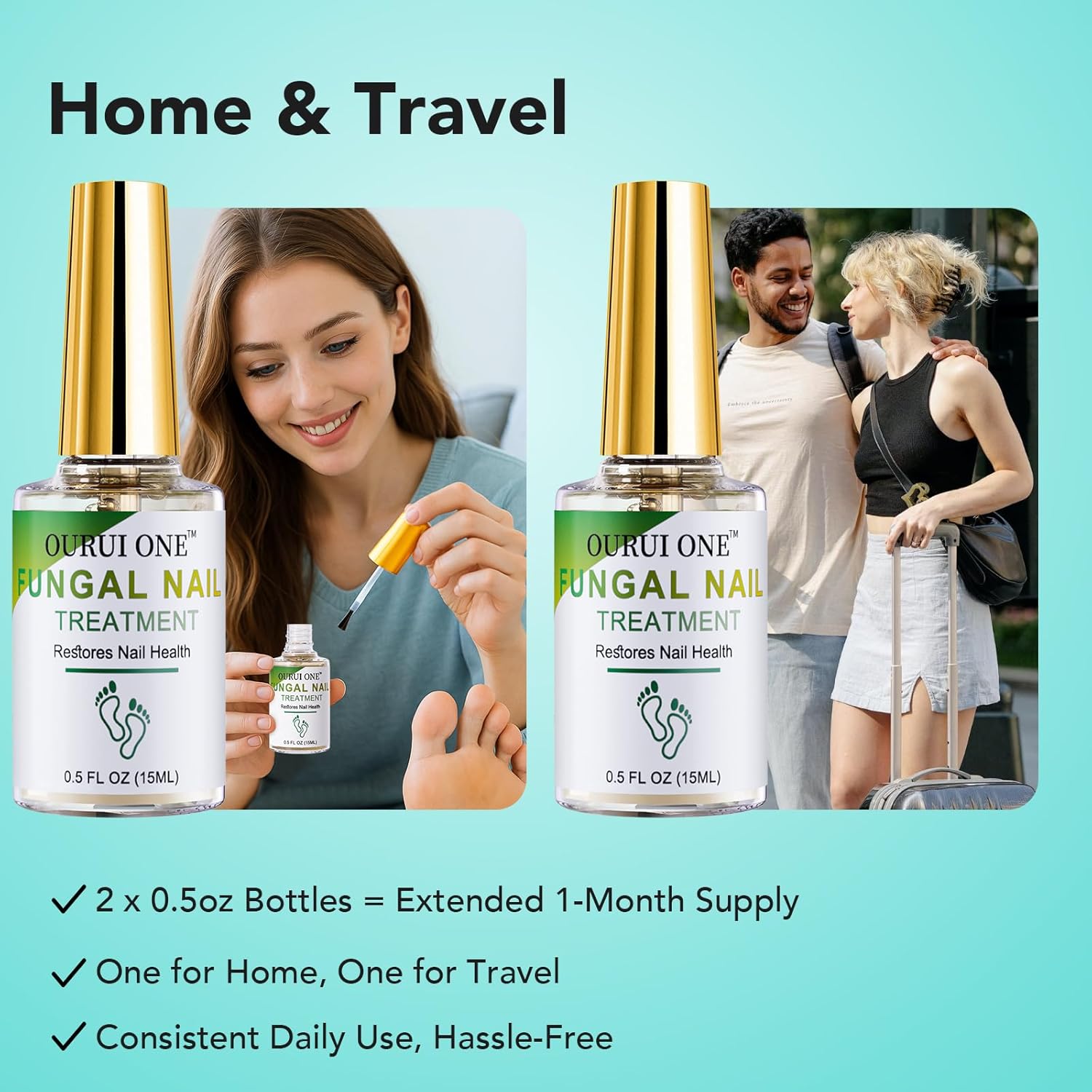 Toenail Fungus Treatment Extra Strength, Fungal Nail Treatment for Thick, Yellow, Discolored Nails,30ML 4 Weeks Toe Nail Fungus Treatment, Ingrown Toenail, Athletes Foot, Nail Growth & Strengthener - Image 9