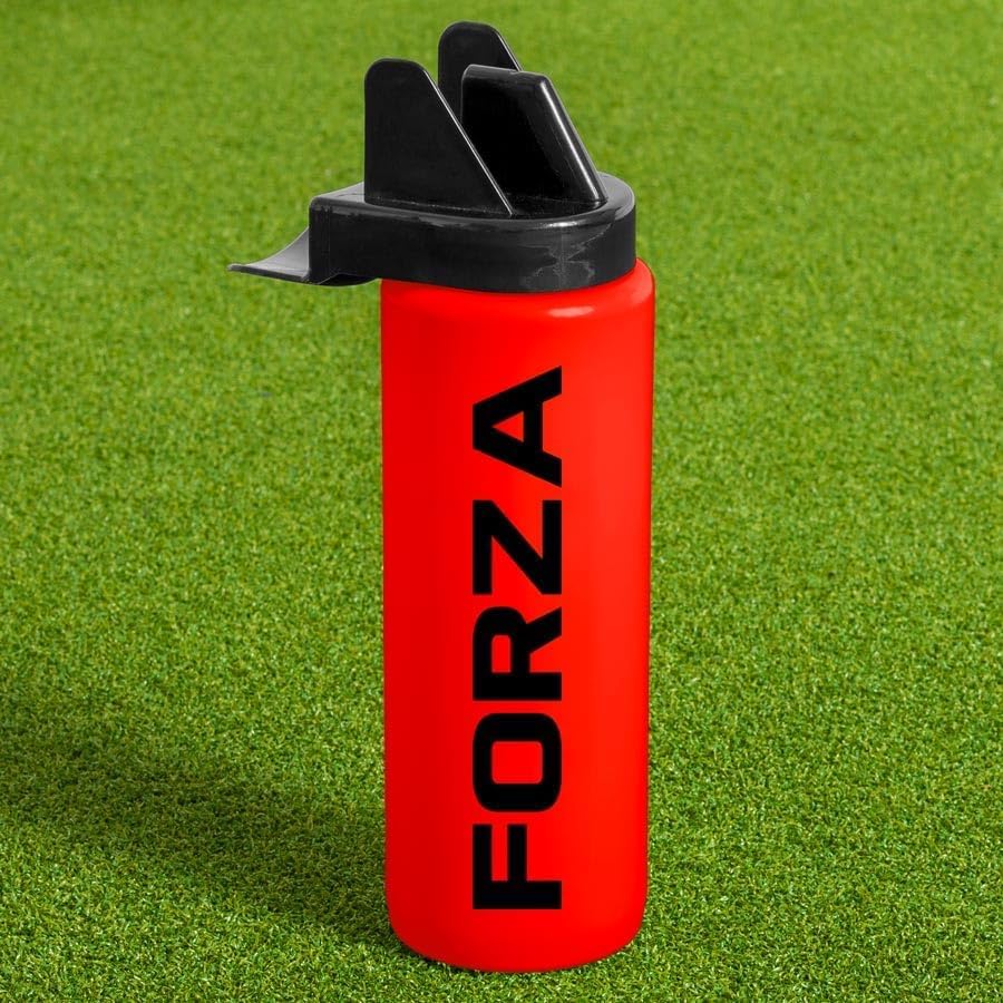 Bouteille sans BPA avec embout sans contact FORZA 1 Litre rouge anti-bactérienne