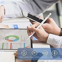 Vista 6 de Active Stylus Pen Compatible for iOS&Android Touch Screens, Pencil with Dual Touch Function,Rechargeable Stylus for iPad/iPad