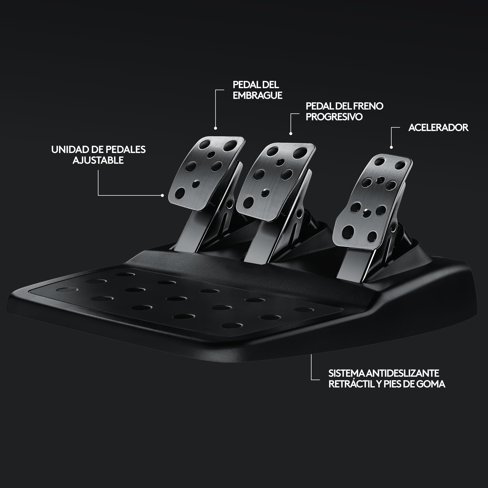 Logitech G G29 Driving Force Racing Wheel and Floor Pedals, Enchufe británico - Negro