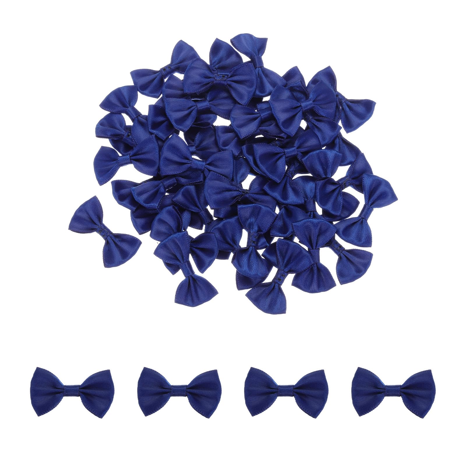 Sourcing Map 100 Mini Fiocchi In Tessuto Di Raso, 2,5 Cm