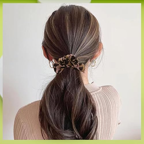 Miniatura 7 de 100% seda crujiente para mujer, coleteros de seda para cabello rizado, ligas elásticas para el cabello de seda, soporte para cola de caballo, 2