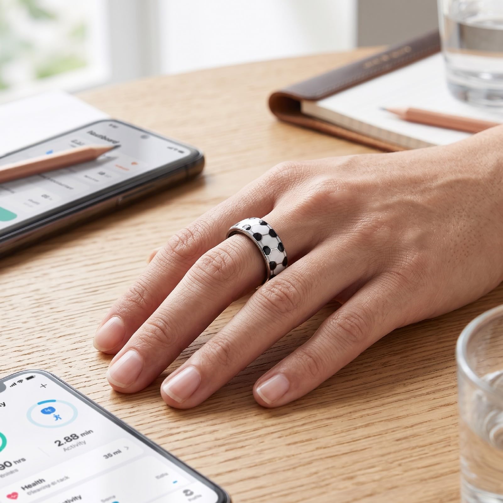 Denash Smart Ring Sleep Tracker avec étanchéité IP68