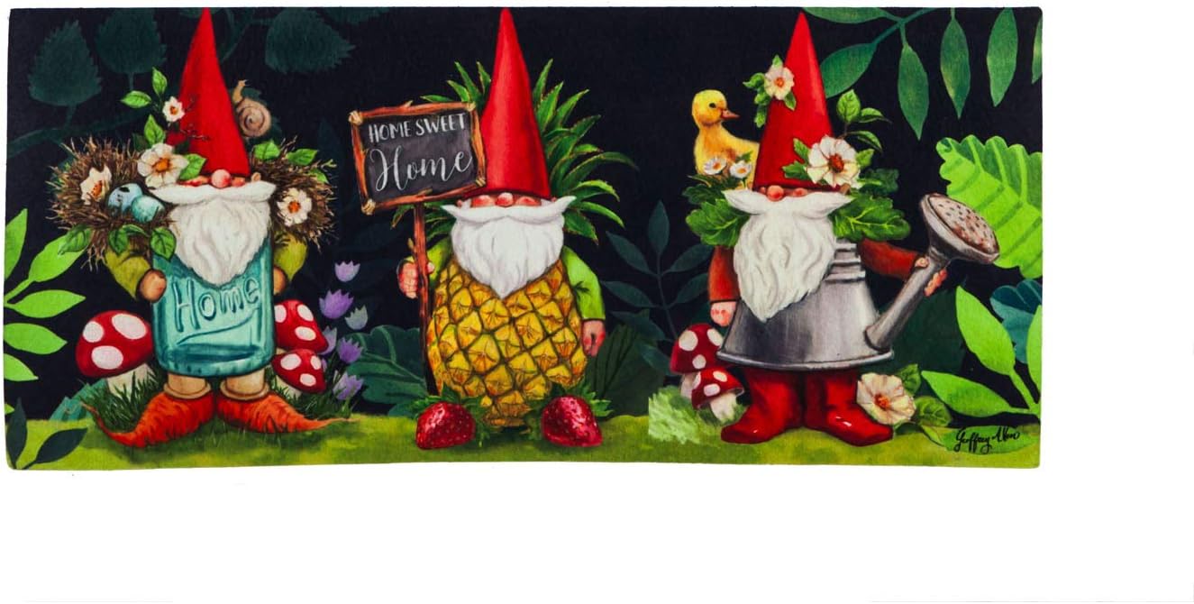 Gnomes in The Garden Sassafras Switch Mat - 22 x 1 x 10 Inches
