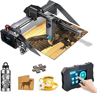 ATOMSTACK P9 M50 Laser Engraver, 50W Laser Engraving Machine Laser Cutter Support Offline Engraving, Fixed-Focus Spot for Metal, Wood, Engraving Area 220 x 250mm