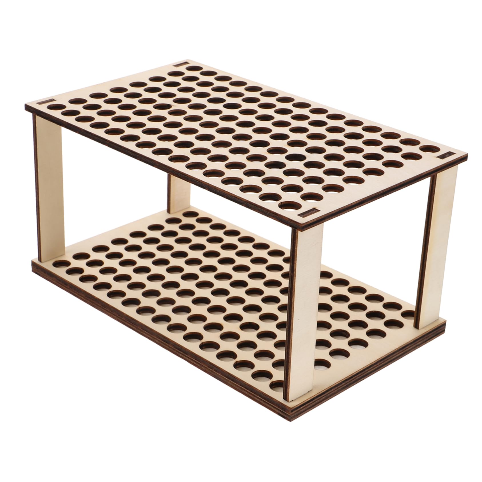 Uonlytech 5 Pezzi Porta della penna in legno organizer per la conservazione dei pennelli portapennelli per studenti organizzatori da scrivania porta pennelli di legno Beige