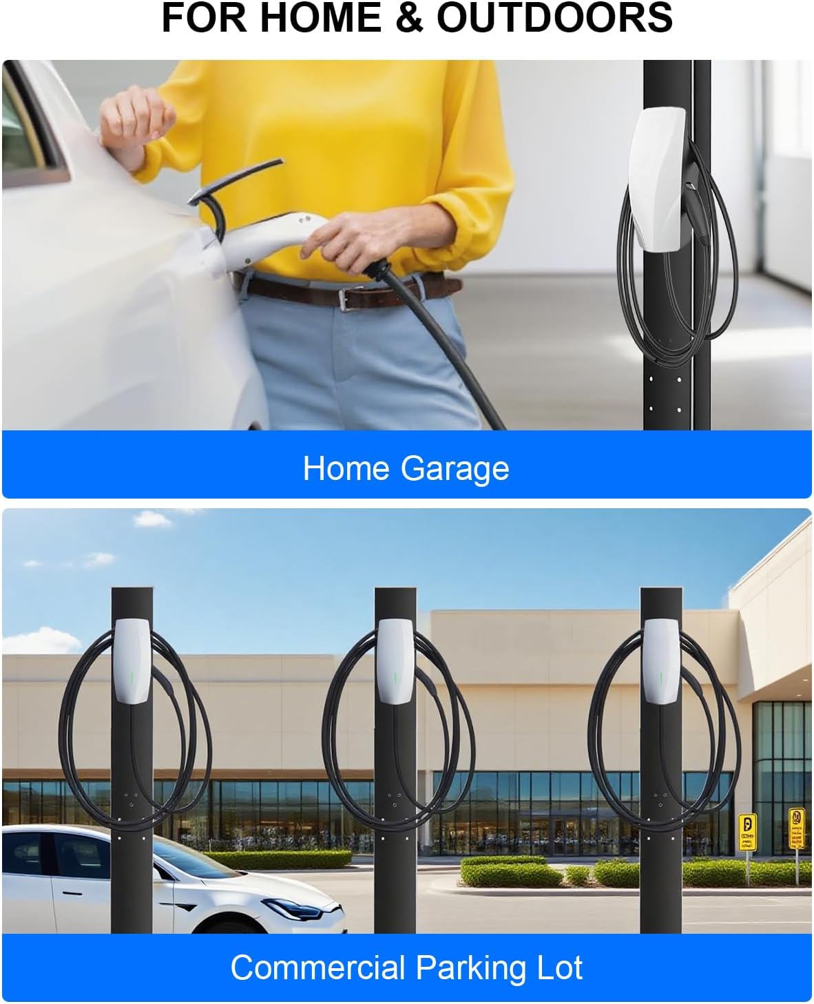 2026 Tesla Charger Pedestal Outdoor Wallbox Charger Pedestal for EV Charger Tesla Charge Station Stand EV Charger Pedestal EV Pedestal for Gen 3 Tesla Mobile Connector J1772