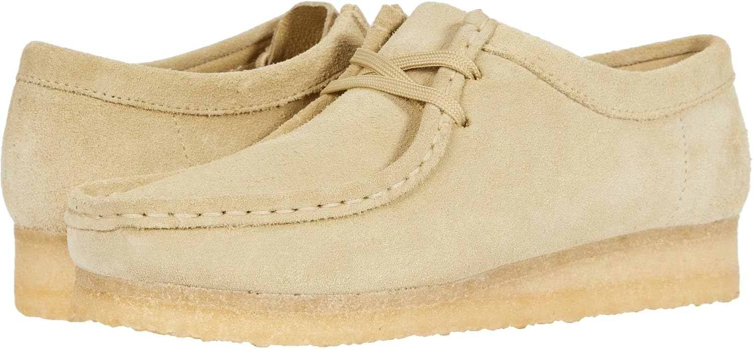 Clarks Womens Wallabee Maple Suede 1 10.5 Medium