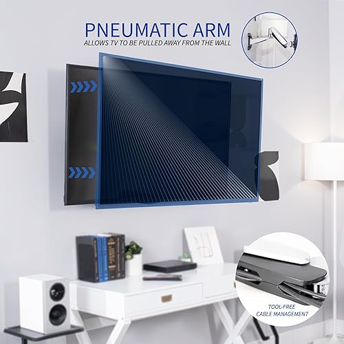 Miniatura 7 de VIVO Counterbalance - Soporte de pared LCD LED de plasma de 40 a 70 pulgadas, soporte de pared para TV por encima de la chimenea, altura ajustable,