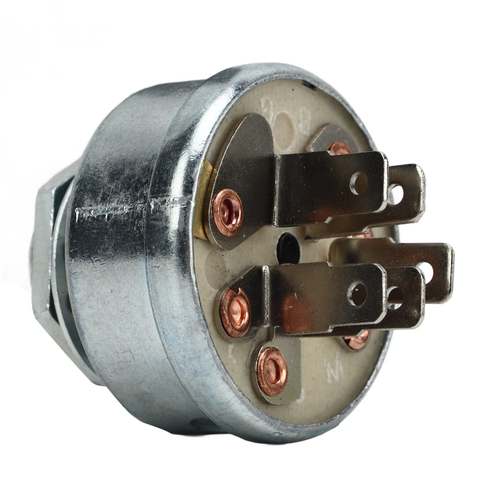 Aramox Interrupteur à clé D'allumage pour Tondeuse à Gazon 365402 Pièces de Système de Circuit de Tracteur de Tondeuse à Gazon en Métal avec 2 Clés de Rechange pour