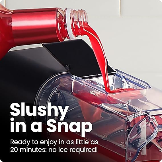 ماكينة صنع المشروبات المثلجة Iceman by Chefman Slush-Ease بسعة 68 أونصة، وماكينة صنع المشروبات المثلجة بسعة 48 أونصة مع 5 إعدادات مسبقة وشاشة LED، مثالية للمارغريتا المجمدة والفرابيه والعصائر والمشروبات المخفوقة