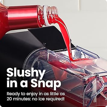 ماكينة صنع المشروبات المثلجة Iceman by Chefman Slush-Ease بسعة 68 أونصة، وماكينة صنع المشروبات المثلجة بسعة 48 أونصة مع 5 إعدادات مسبقة وشاشة LED، مثالية للمارغريتا المجمدة والفرابيه والعصائر والمشروبات المخفوقة