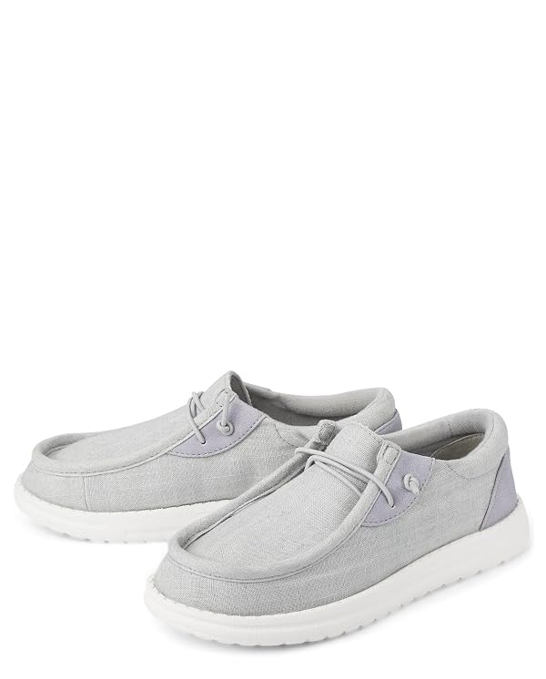 The Children's Place,Boys Casual Slip On Shoes,Grey Canvas,Little Kid,11 by The Children's Place - Used condition - Image 2