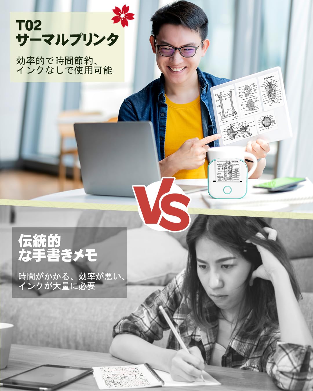 Amazon.co.jp: サーマルプリンター AIスマートアプリ Phomemo T02