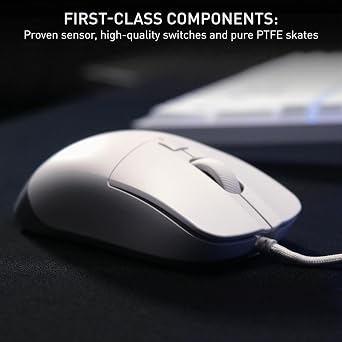 CHERRY XTRFY M50, Lightweight Wired Gaming Mouse, Ergonomic Shape for Ideal Comfort and Control, 5 On-Board Profiles, USB-A-Port, White