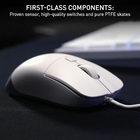 CHERRY XTRFY M50, Lightweight Wired Gaming Mouse, Ergonomic Shape for Ideal Comfort and Control, 5 On-Board Profiles, USB-A-Port, White