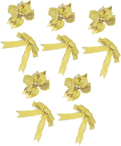 Garneck 1 juego de decoración para árbol de Navidad, corona de Navidad, corona floral, adornos de árbol de Navidad, adornos de árbol de Navidad,